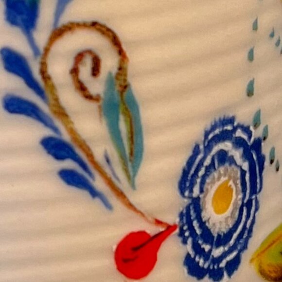 Anthropologie STARLA M HALFMANN  Letter “J”  Initial Monogram Mug Petal Palette - Picture 12 of 15